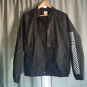 Black Vans windbreaker jacket